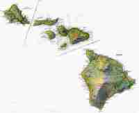 Trip map on Hawaii